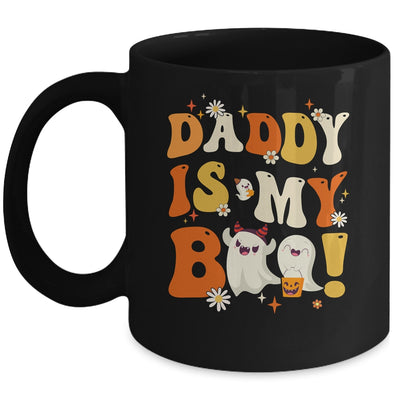 Groovy Daddy Is My Boo Halloween Boys Girls Kids Mug | siriusteestore