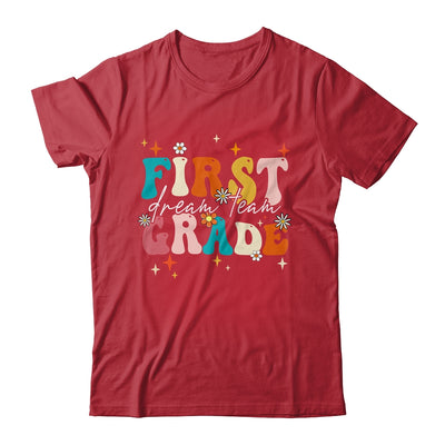 Groovy First Grade Dream Team Back To School Teacher Kids Shirt & Hoodie | siriusteestore