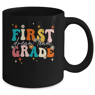Groovy First Grade Dream Team Back To School Teacher Kids Mug | siriusteestore