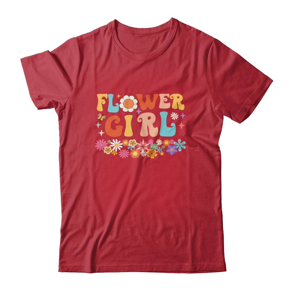 Groovy Flower Girl A Bridesmaid Proposal Flower Girl Shirt & Hoodie | siriusteestore