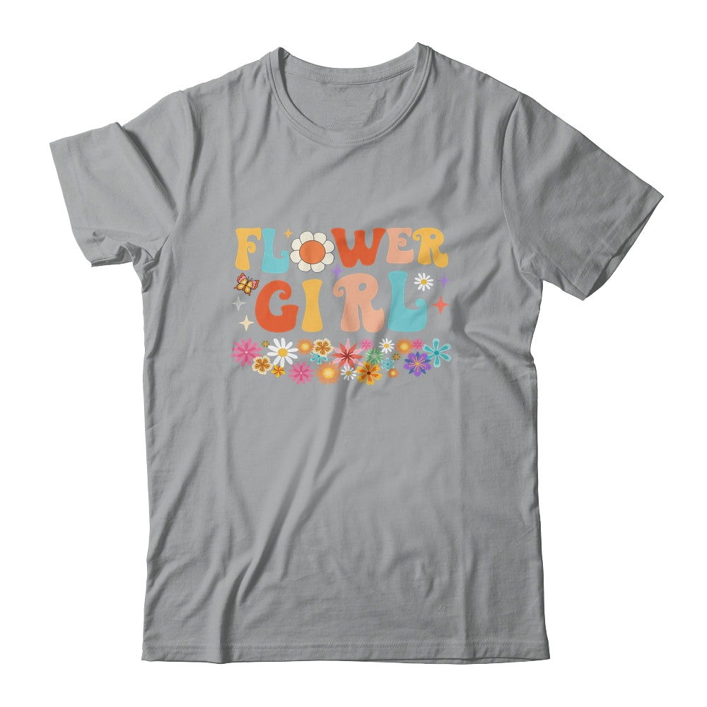 Groovy Flower Girl A Bridesmaid Proposal Flower Girl Shirt & Hoodie | siriusteestore