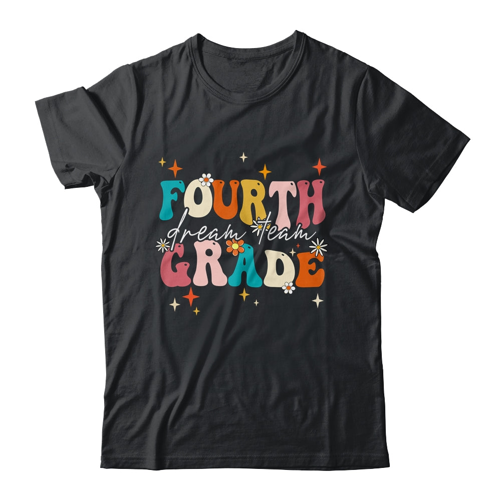 Groovy Fourth Grade Dream Team Back To School Teacher Kids Shirt & Hoodie | siriusteestore