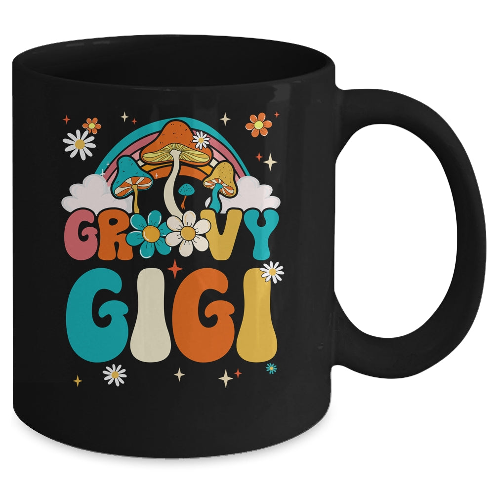 Groovy Gigi Birthday Party Theme Decorations Rainbow Family Mug | siriusteestore