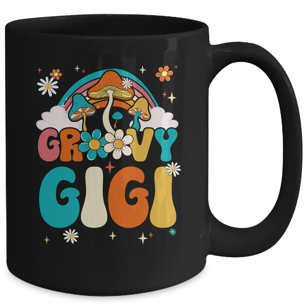 Groovy Gigi Birthday Party Theme Decorations Rainbow Family Mug | siriusteestore