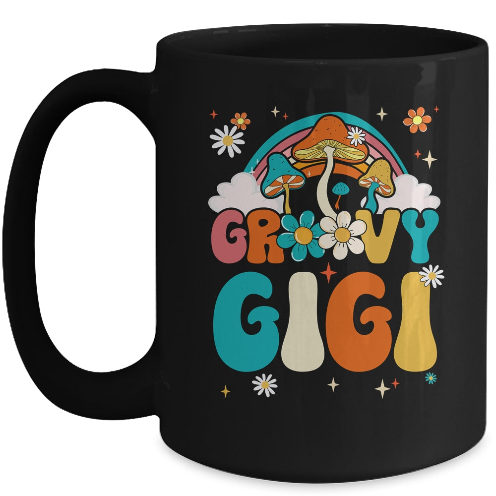 Groovy Gigi Birthday Party Theme Decorations Rainbow Family Mug | siriusteestore