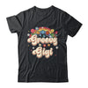 Groovy Gigi Retro Hippie Peace Sign Floral Mothers Day Shirt & Tank Top | siriusteestore