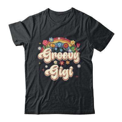 Groovy Gigi Retro Hippie Peace Sign Floral Mothers Day Shirt & Tank Top | siriusteestore