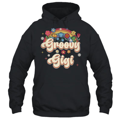 Groovy Gigi Retro Hippie Peace Sign Floral Mothers Day Shirt & Tank Top | siriusteestore