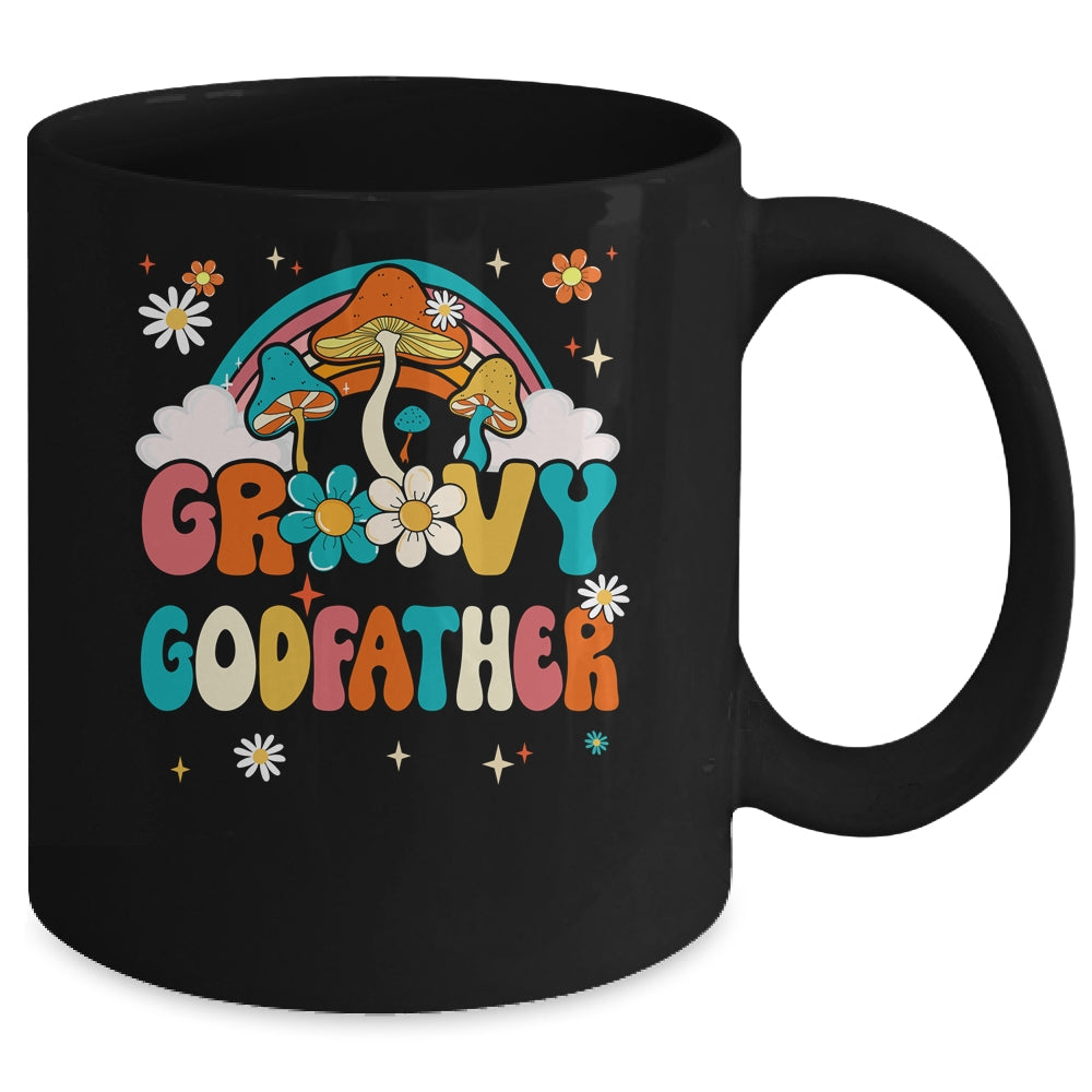 Groovy Godfather Birthday Party Theme Decorations Rainbow Mug | siriusteestore