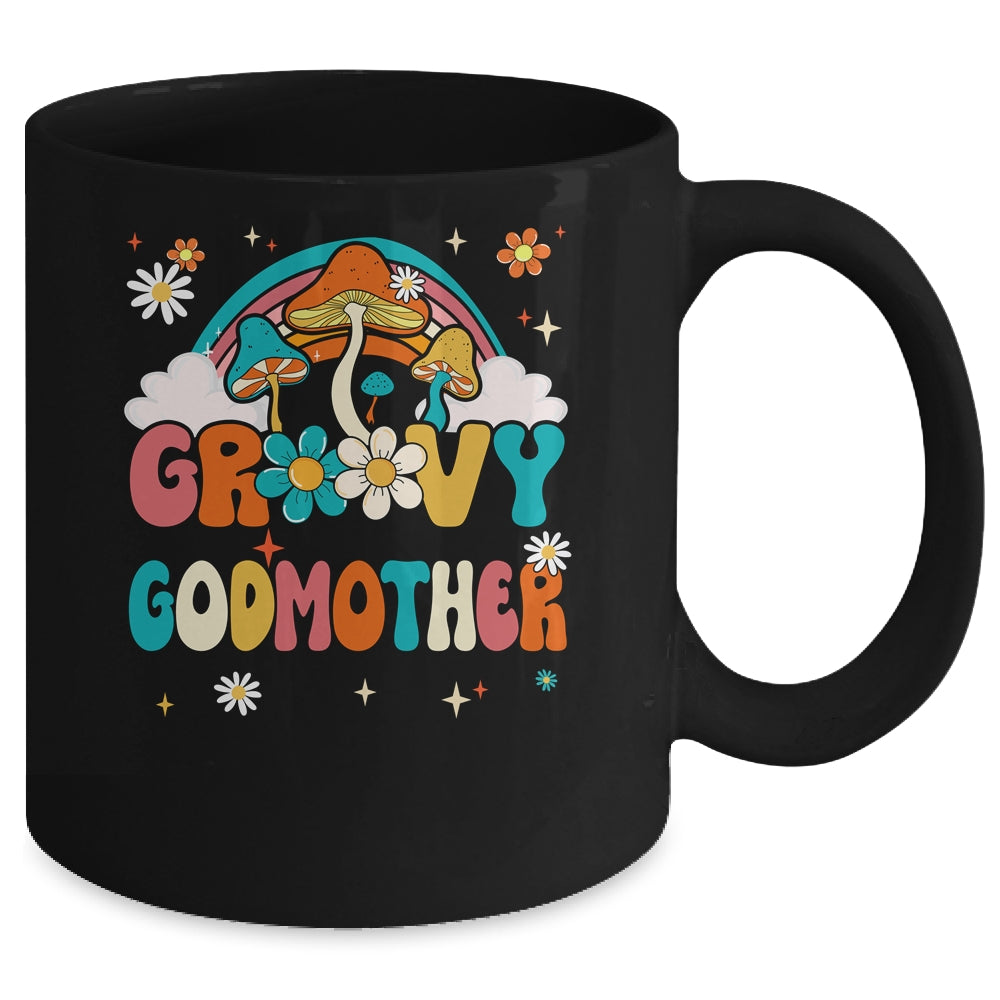 Groovy Godmother Birthday Party Theme Decorations Rainbow Mug | siriusteestore