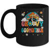 Groovy Godmother Birthday Party Theme Decorations Rainbow Mug | siriusteestore