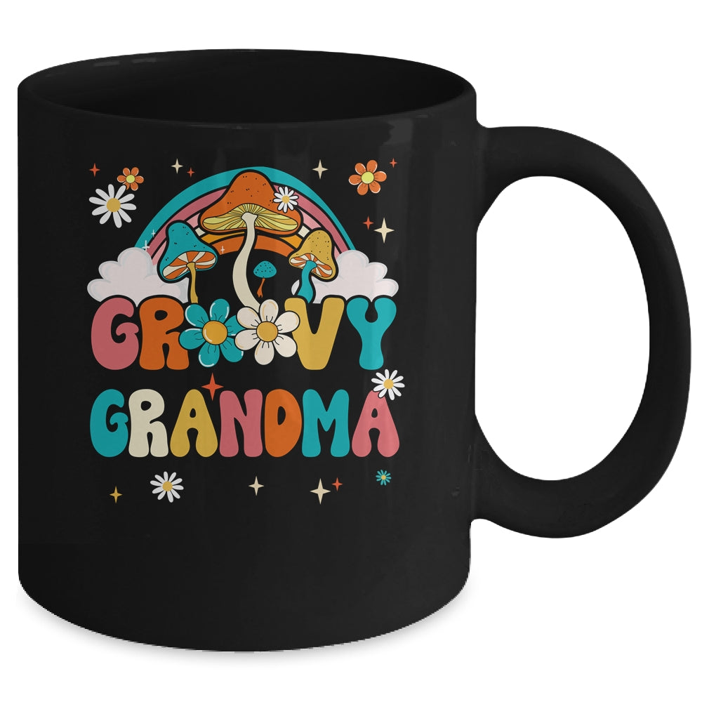Groovy Grandma Birthday Party Theme Decorations Rainbow Mug | siriusteestore