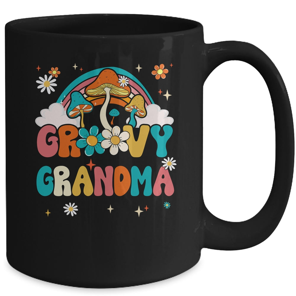 Groovy Grandma Birthday Party Theme Decorations Rainbow Mug | siriusteestore