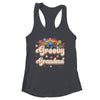 Groovy Grandma Retro Hippie Peace Sign Floral Mothers Day Shirt & Tank Top | siriusteestore