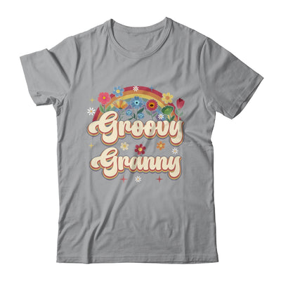 Groovy Granny Retro Hippie Peace Sign Floral Mothers Day Shirt & Tank Top | siriusteestore