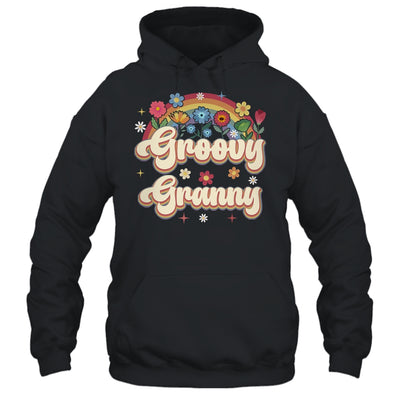 Groovy Granny Retro Hippie Peace Sign Floral Mothers Day Shirt & Tank Top | siriusteestore