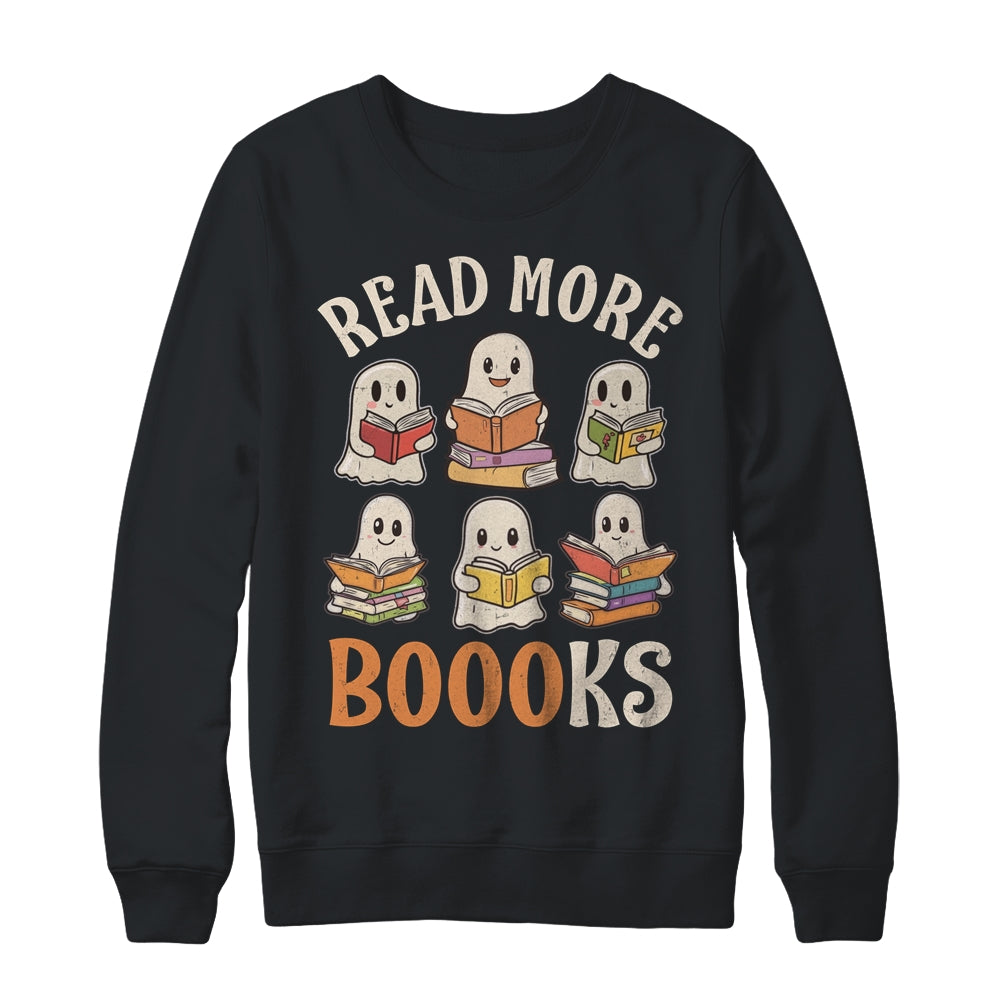 Groovy Halloween Ghost Read More Boooooks Librarian Teacher Shirt & Sweatshirt | siriusteestore