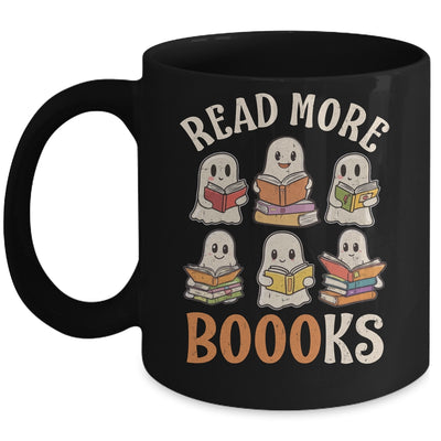 Groovy Halloween Ghost Read More Boooooks Librarian Teacher Mug | siriusteestore