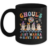 Groovy Halloween Ghouls Just Wanna Have Fun Dancing Ghost Mug | siriusteestore