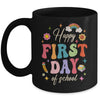 Groovy Happy First Day Of School Back To School Teacher Kids Mug | siriusteestore