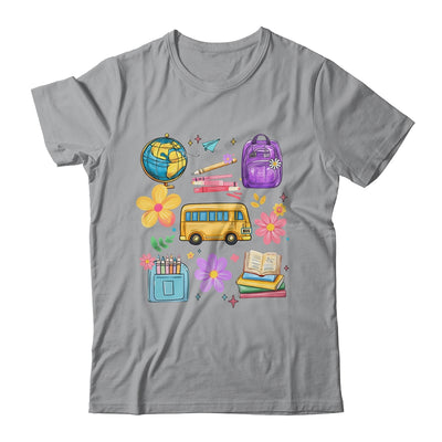 Groovy Happy First Day Of School Teacher Kids Back To School Shirt & Hoodie | siriusteestore