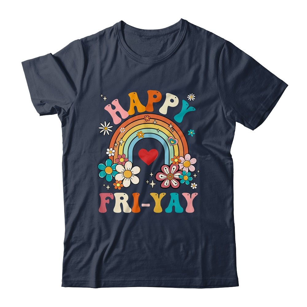 Groovy Happy Fri-Yay Friday Lovers Fun Teacher Shirt & Hoodie | siriusteestore