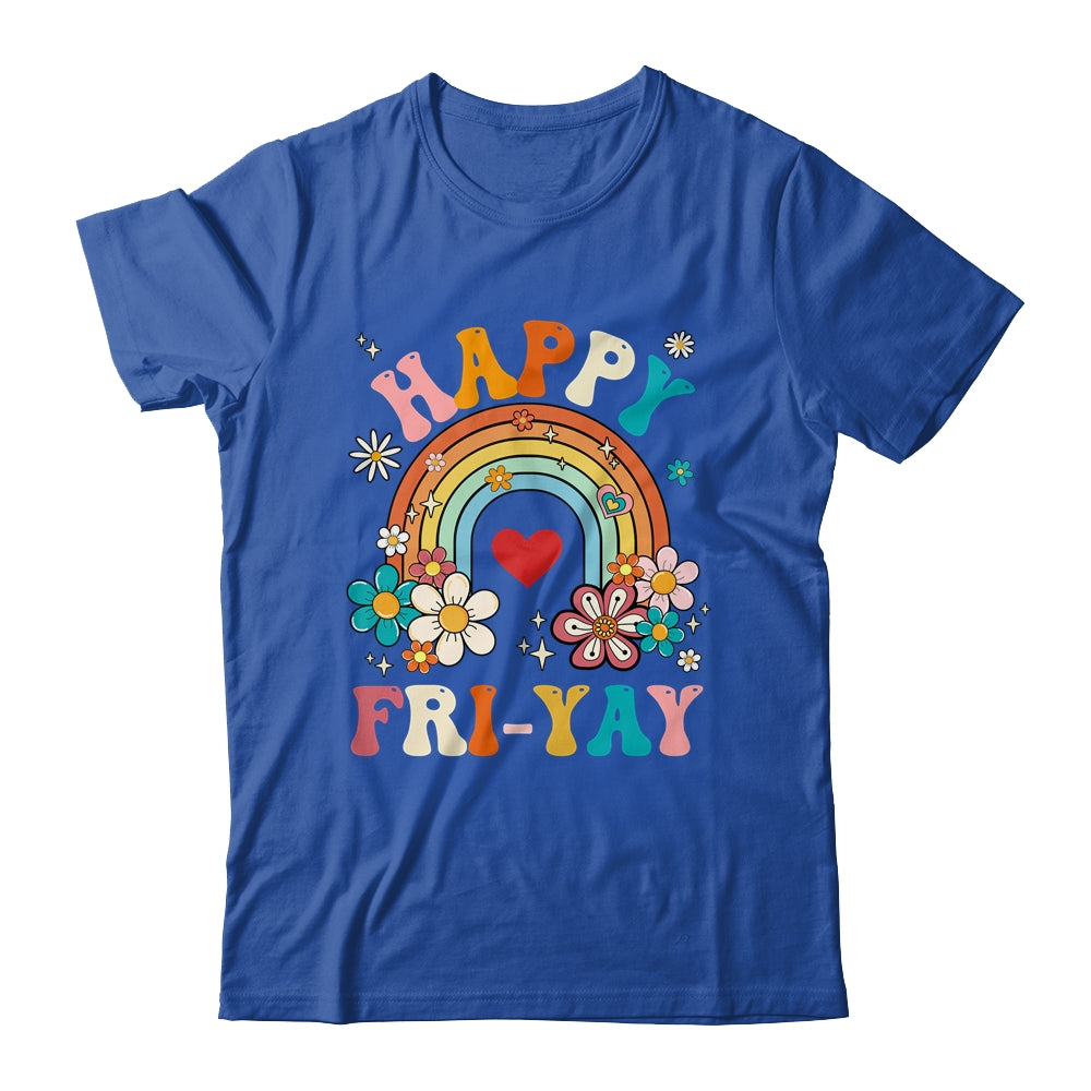 Groovy Happy Fri-Yay Friday Lovers Fun Teacher Shirt & Hoodie | siriusteestore