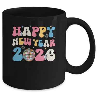 Groovy Happy New Year 2026 Party Cute New Years Eve NYE 2026 Mug | siriusteestore