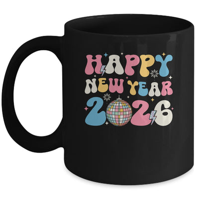 Groovy Happy New Year 2026 Party Cute New Years Eve NYE 2026 Mug | siriusteestore