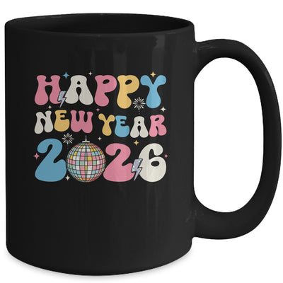 Groovy Happy New Year 2026 Party Cute New Years Eve NYE 2026 Mug | siriusteestore