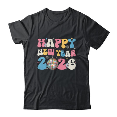 Groovy Happy New Year 2026 Party Cute New Years Eve NYE 2026 Shirt & Hoodie | siriusteestore