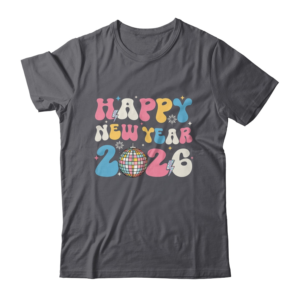 Groovy Happy New Year 2026 Party Cute New Years Eve NYE 2026 Shirt & Hoodie | siriusteestore