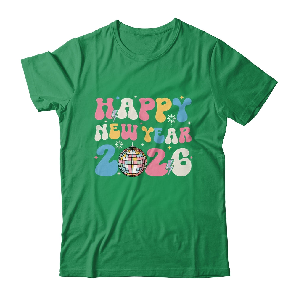 Groovy Happy New Year 2026 Party Cute New Years Eve NYE 2026 Shirt & Hoodie | siriusteestore