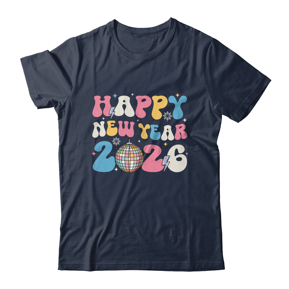 Groovy Happy New Year 2026 Party Cute New Years Eve NYE 2026 Shirt & Hoodie | siriusteestore