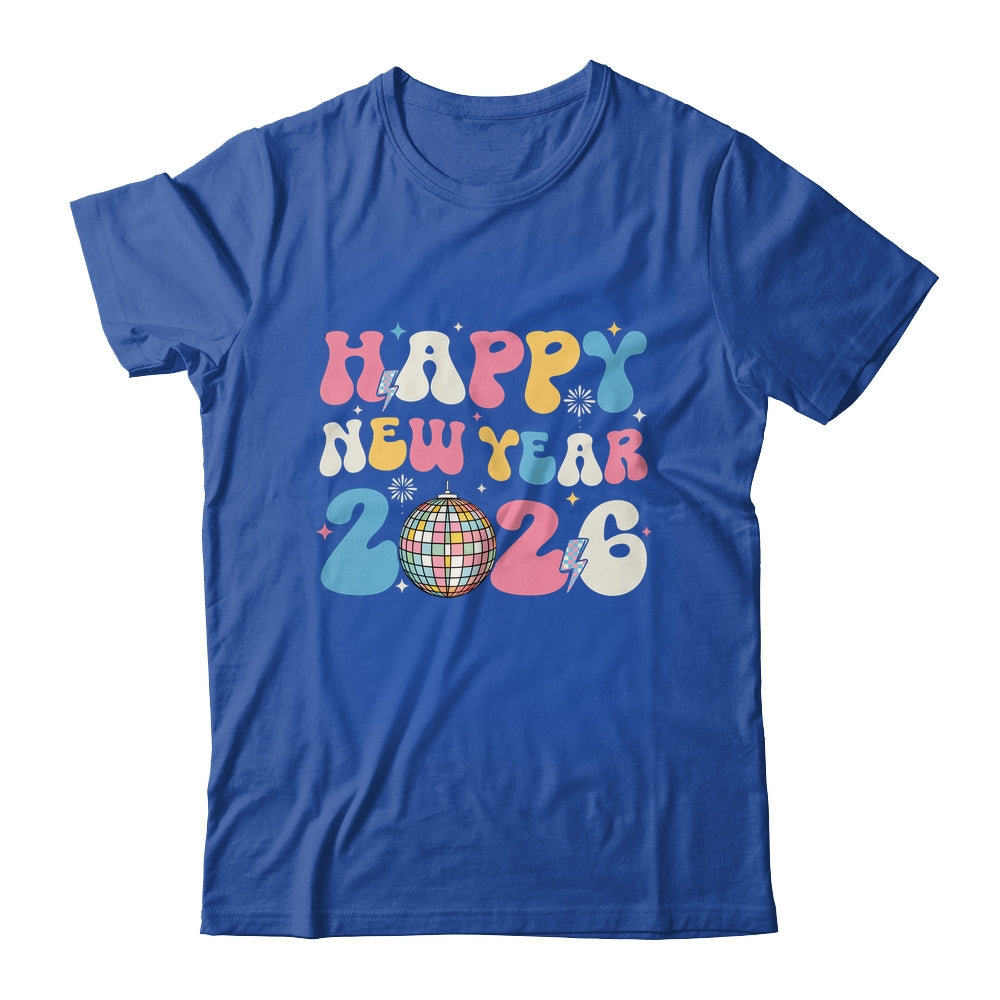 Groovy Happy New Year 2026 Party Cute New Years Eve NYE 2026 Shirt & Hoodie | siriusteestore