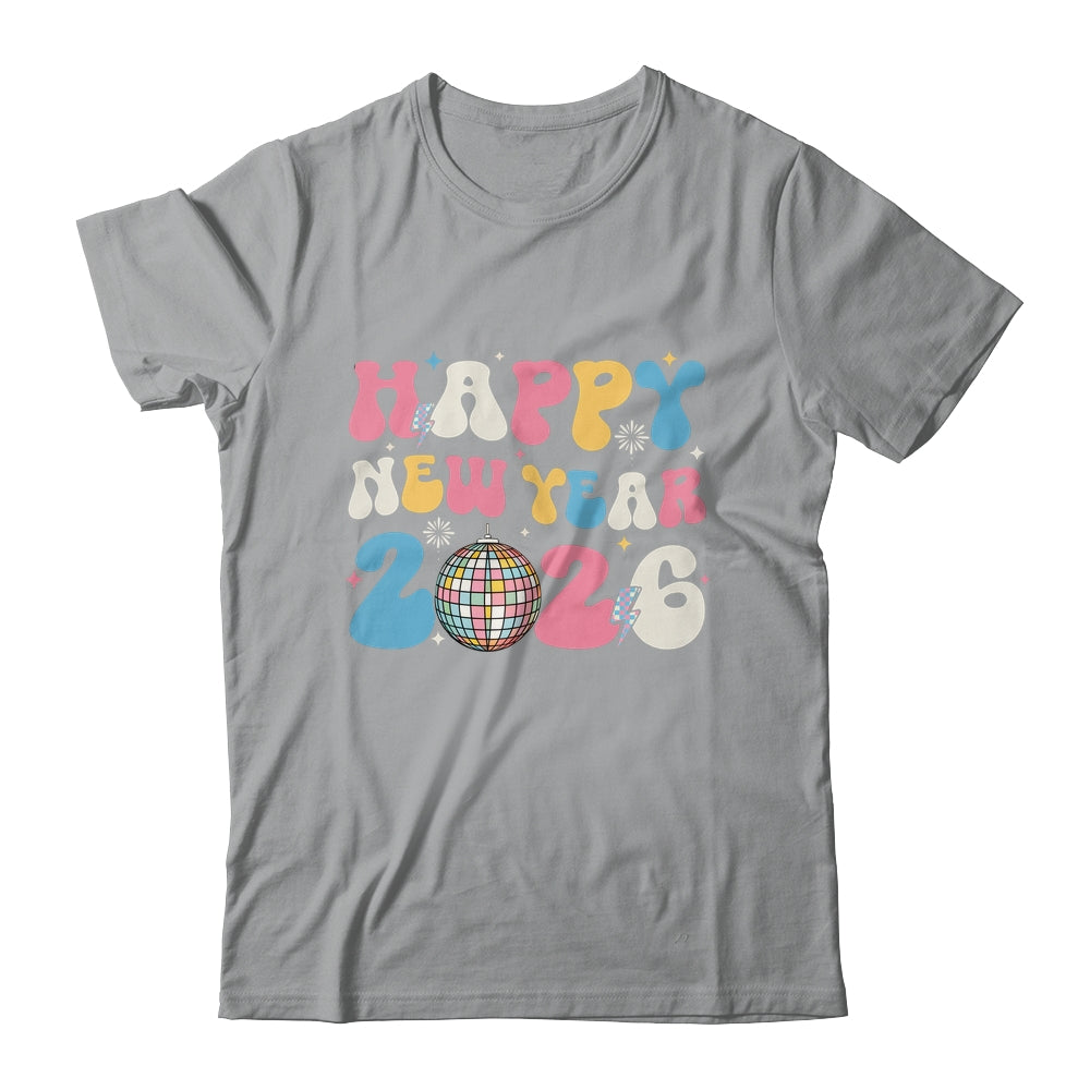 Groovy Happy New Year 2026 Party Cute New Years Eve NYE 2026 Shirt & Hoodie | siriusteestore