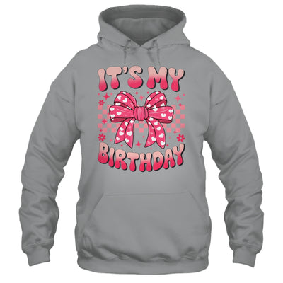 Groovy It's My Birthday Girls Women Teens Coquette Bow Bday Shirt & Tank Top | siriusteestore