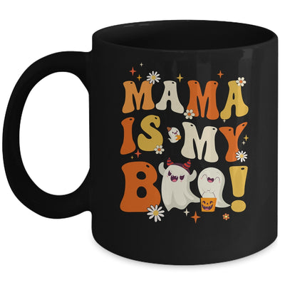 Groovy Mama Is My Boo Halloween Boys Girls Kids Mug | siriusteestore