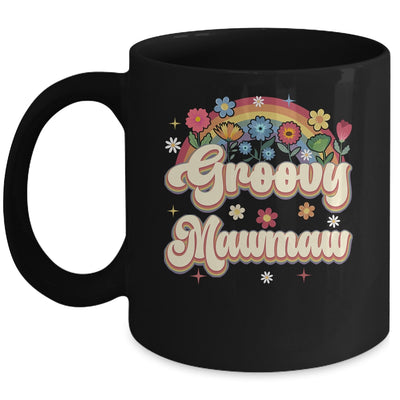 Groovy Mawmaw Retro Hippie Peace Sign Floral Mothers Day Mug | siriusteestore