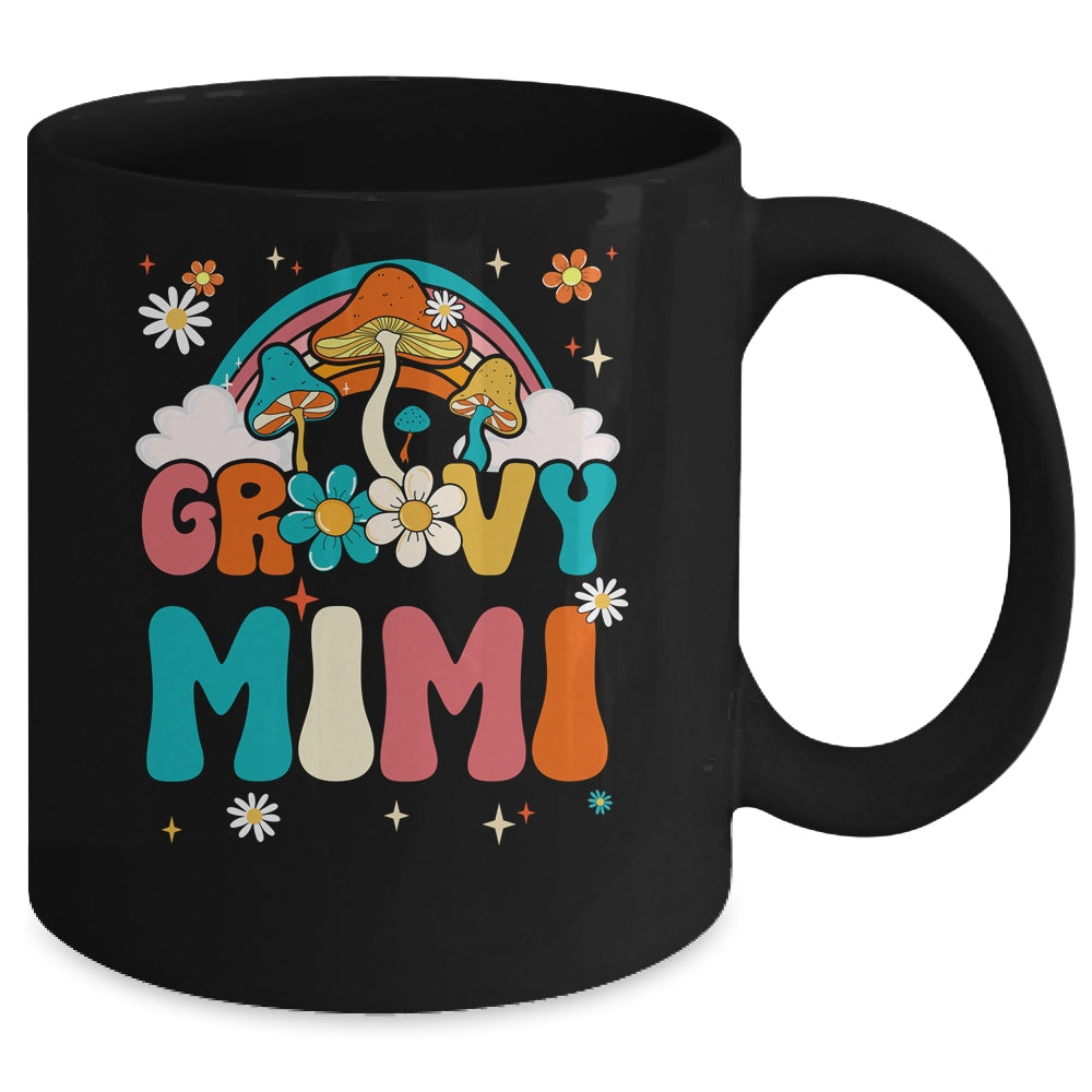 Groovy Mimi Birthday Party Theme Decorations Rainbow Family Mug | siriusteestore