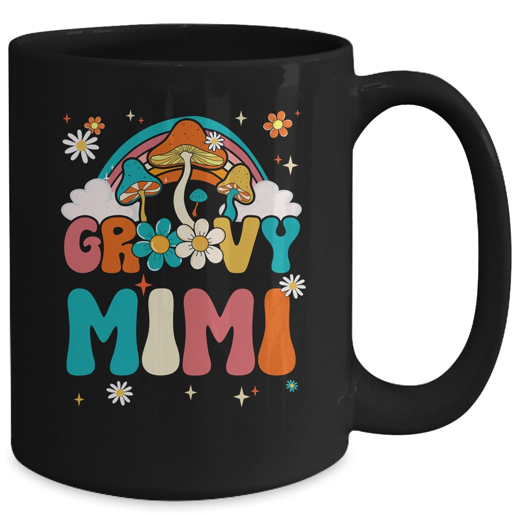 Groovy Mimi Birthday Party Theme Decorations Rainbow Family Mug | siriusteestore