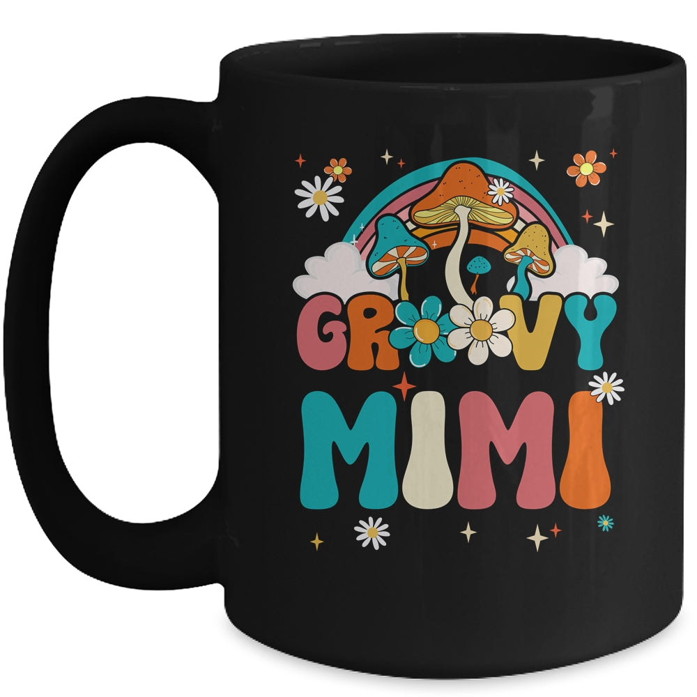 Groovy Mimi Birthday Party Theme Decorations Rainbow Family Mug | siriusteestore