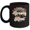 Groovy Mimi Retro Hippie Peace Sign Floral Mothers Day Mug | siriusteestore