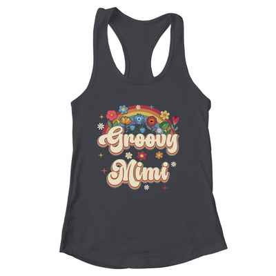 Groovy Mimi Retro Hippie Peace Sign Floral Mothers Day Shirt & Tank Top | siriusteestore
