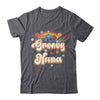 Groovy Nana Retro Hippie Peace Sign Floral Mothers Day Shirt & Tank Top | siriusteestore