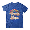Groovy Nana Retro Hippie Peace Sign Floral Mothers Day Shirt & Tank Top | siriusteestore