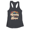 Groovy Nana Retro Hippie Peace Sign Floral Mothers Day Shirt & Tank Top | siriusteestore
