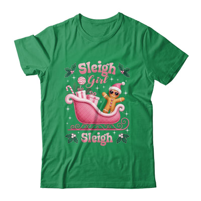 Groovy Pink Christmas Candy Sleigh Girl Gingerbread Holiday Shirt & Sweatshirt | siriusteestore