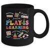 Groovy Play Is Learning Kindergarten Teacher Appreciation Mug | siriusteestore