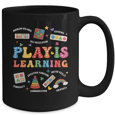 Groovy Play Is Learning Kindergarten Teacher Appreciation Mug | siriusteestore